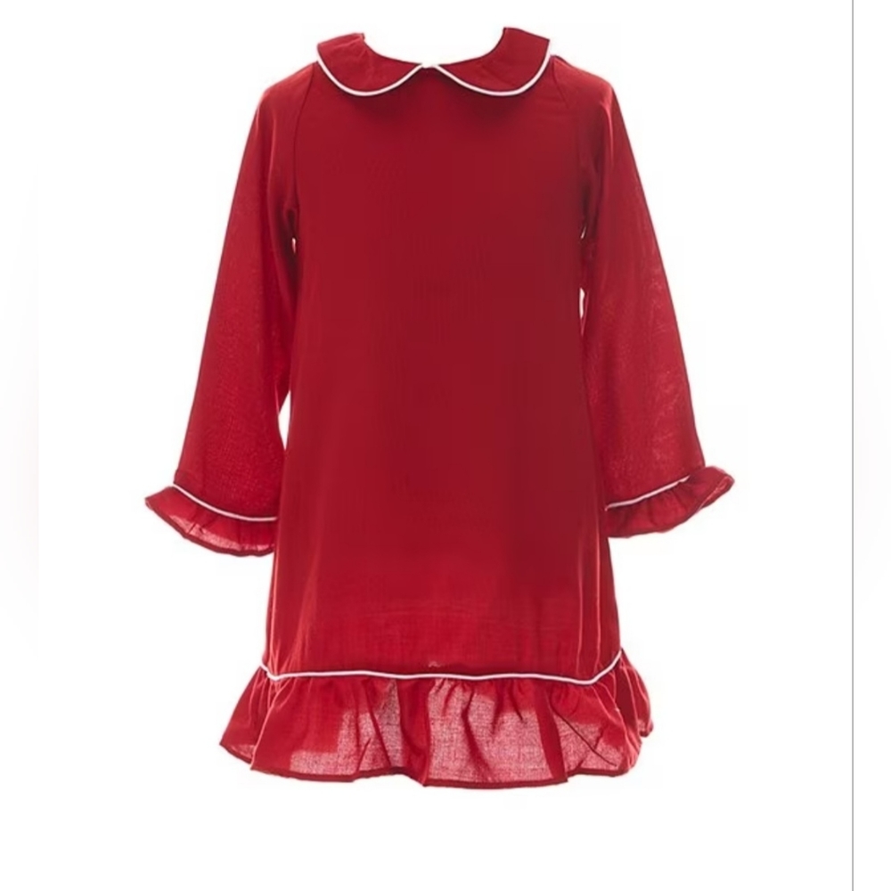Edgehill Collection Little Girls 2T-6 Family Matching Christmas Red Sleep Gown